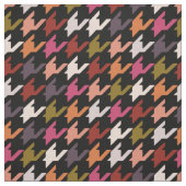 Trendy mode kleurig houndstooth-patroon stof (Swatch)