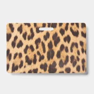 trendy mode meisjesachtig chic wilde luipaardprint badge