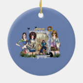 Trendy Mode Modellen & Anton Pieck Keramisch Ornament (Achterkant)