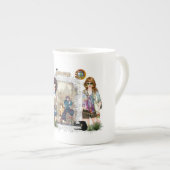 Trendy Mode Models Porselein Kop (Voorkant rechts)