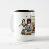 Trendy Mode Models Tweekleurige Koffiemok (Voorkant links)