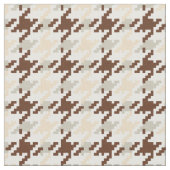 Trendy mode neutraal houndstooth plaid patroon stof (Close Up)