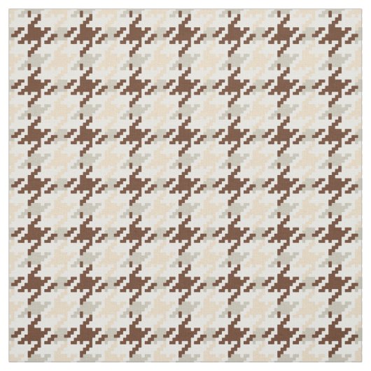 Trendy mode neutraal houndstooth plaid patroon stof (Swatch)