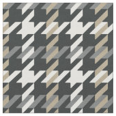 Trendy mode neutraal houndstooth plaid patroon stof (Close Up)