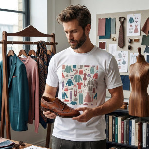 Trendy Mode Patroon Stijlvolle Kleding Grafisch T-shirt
