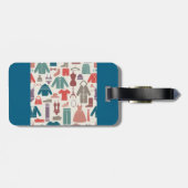 Trendy Mode Patroon Stijlvolle kleding Grafische Bagagelabel (Achterkant horizontaal)