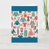 Trendy Mode Patroon Stijlvolle kleding Grafische Kaart (Voorkant)