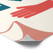 Trendy Mode Patroon Stijlvolle kleding Grafische Poster (Hoek)