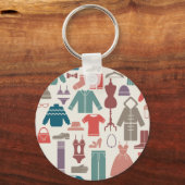 Trendy Mode Patroon Stijlvolle kleding Grafische Sleutelhanger (Voorkant)