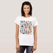 Trendy Mode Patroon Stijlvolle kleding Grafische T-shirt (Voorkant volledig)