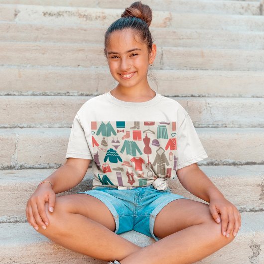 Trendy Mode Patroon Stijlvolle kleding Grafische T-shirt