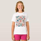 Trendy Mode Patroon Stijlvolle kleding Grafische T-shirt (Voorkant volledig)