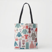 Trendy Mode Patroon Stijlvolle kleding Grafische Tote Bag (Voorkant)