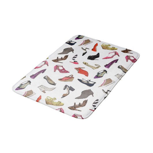 Trendy mode schoenen bathmat tapat badmat (Gekanteld)