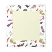 Trendy mode schoenen notitieblok (Voorkant)