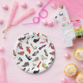 Trendy mode schoenen Papieren Borden Bordje (Feest)