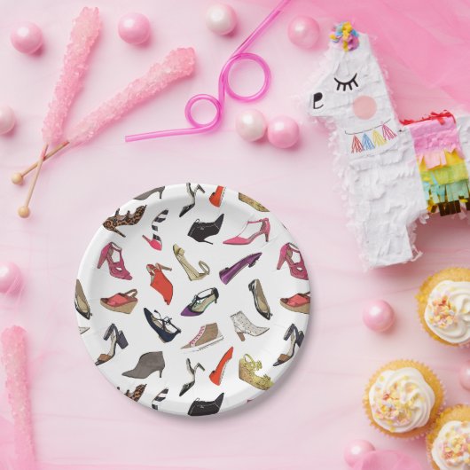 Trendy mode schoenen Papieren Borden Papieren Bordje (Feest)