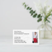 Trendy Mode Social Media Influencer Visitekaartje (Staand voorkant)