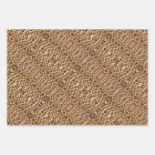 Trendy Mode Stijlvolle Leopard Spots Cheetah Print Inpakpapier Vel (Voorkant)