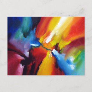 Trendy Modern Abstract expressionisme schilderen Briefkaart