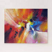 Trendy Modern Abstract expressionisme schilderen Legpuzzel (Horizontaal)