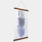 Trendy modern Abstract floral Hangend Wandkleed (Gebogen)