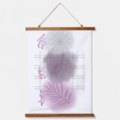 Trendy modern Abstract floral Hangend Wandkleed (Voorkant)