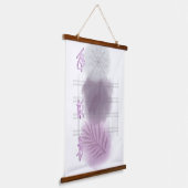 Trendy modern Abstract floral Hangend Wandkleed (Gebogen)
