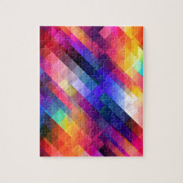 Trendy Modern Abstract Kleurrijk Geometrisch Patro Legpuzzel
