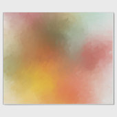 Trendy Modern Abstract Kunstwerk Elegant Kleurrijk Cadeaupapier (Vlak)