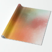 Trendy Modern Abstract Kunstwerk Elegant Kleurrijk Cadeaupapier (Uitgerold)