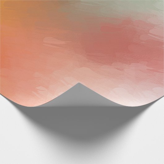 Trendy Modern Abstract Kunstwerk Elegant Kleurrijk Cadeaupapier (Hoek)