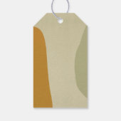 Trendy Modern Abstract Minimalistisch Eenvoudig Cadeaulabel (Achterkant)