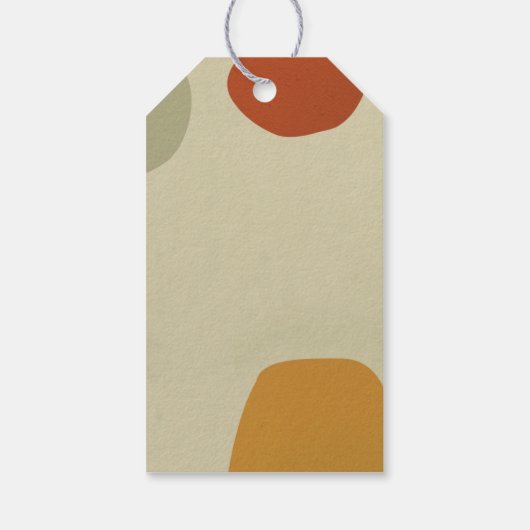 Trendy Modern Abstract Minimalistisch Eenvoudig Cadeaulabel (Achterkant)