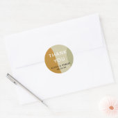 Trendy Modern Abstract Minimalistisch Eenvoudig Fa Ronde Sticker (Envelop)
