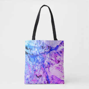 Trendy Modern Abstract Roze Rood Paars Blauw Groen Tote Bag