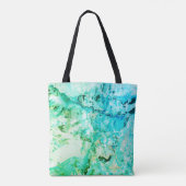Trendy Modern Abstract Roze Rood Paars Blauw Groen Tote Bag (Achterkant)