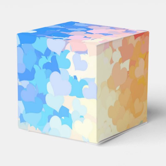 Trendy Modern Abstracte Art Elegant Sjabloon Bedankdoosjes (Achterkant)