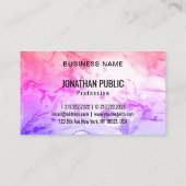 Trendy Modern Abstracte Art Elegant Sjabloon Visitekaartje (Achterkant)