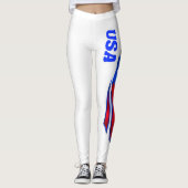 Trendy Modern Abstracte Leggings (Voorkant)