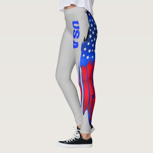 Trendy Modern Abstracte Leggings (Links)