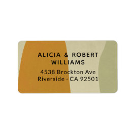 Trendy Modern Abstracte minimalistische eenvoudige Etiket