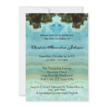 Trendy Modern Aqua Blue Crystal Sweet 16