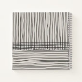 Trendy modern art lines Abstract minimal Monogram Notitieboek (Achterkant)