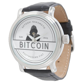Trendy Modern Bitcoin Horloge