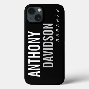 Trendy Modern Black Bold Text Case-Mate iPhone Case