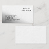 Trendy Modern Black White Grey Visitekaartje (Voorkant / Achterkant)