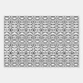 Trendy Modern Black & White Inpakpapier Vel (Voorkant 2)