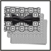 Trendy Modern Black & White Inpakpapier Vel