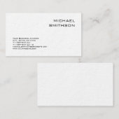 Trendy Modern Black White Visitekaartje (Voorkant / Achterkant)